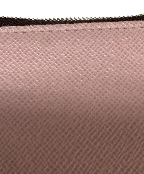 LOUIS VUITTON（ルイ ヴィトン）LOUIS VUITTON (ルイ ヴィトン) ポルトフォイユ・ゾエ ピンク×ブラウンの古着・服飾アイテム