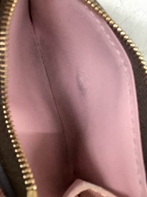 LOUIS VUITTON（ルイ ヴィトン）LOUIS VUITTON (ルイ ヴィトン) ポルトフォイユ・ゾエ ピンク×ブラウンの古着・服飾アイテム