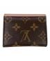 LOUIS VUITTON (ルイ ヴィトン) ポルトフォイユ・ゾエ ピンク×ブラウン：23000円