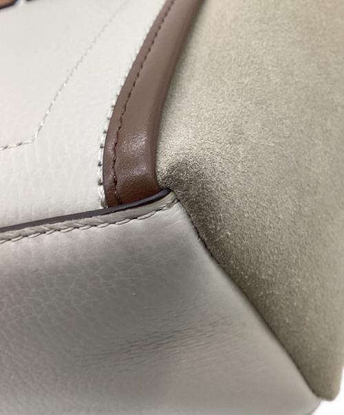 FURLA（フルラ）FURLA (フルラ) NET MINI（ネット ミニ）トートバッグ グレー×ブラウンの古着・服飾アイテム