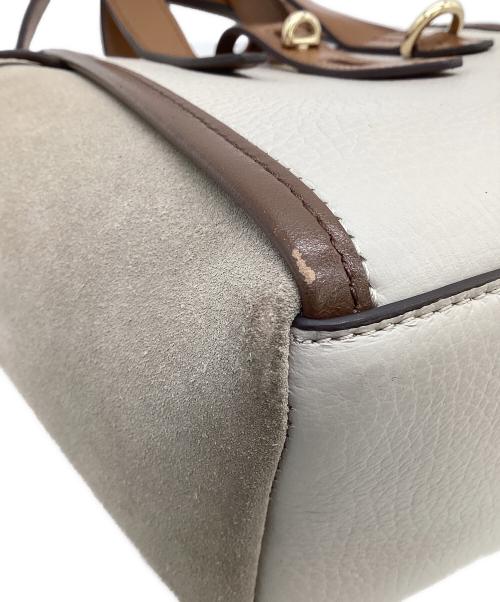 FURLA（フルラ）FURLA (フルラ) NET MINI（ネット ミニ）トートバッグ グレー×ブラウンの古着・服飾アイテム