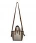 FURLA (フルラ) NET MINI（ネット ミニ）トートバッグ グレー×ブラウン：15000円