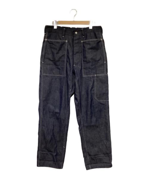 SASSAFRAS（ササフラス）SASSAFRAS (ササフラス) T.P.Landscaper Pants Military Denim（T.P.ランドスケーパーパンツ ミリタリー デニム） インディゴ サイズ:Sの古着・服飾アイテム