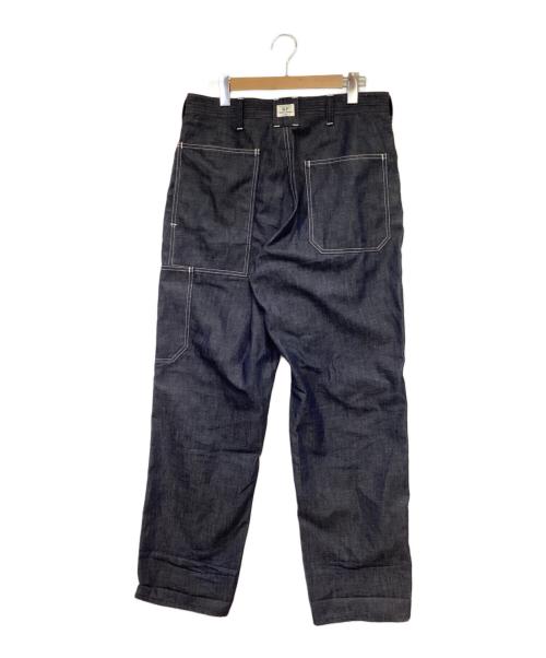 SASSAFRAS（ササフラス）SASSAFRAS (ササフラス) T.P.Landscaper Pants Military Denim（T.P.ランドスケーパーパンツ ミリタリー デニム） インディゴ サイズ:Sの古着・服飾アイテム