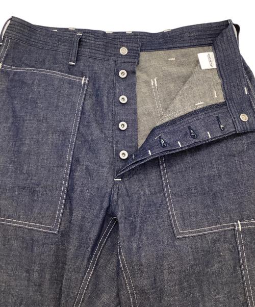 SASSAFRAS（ササフラス）SASSAFRAS (ササフラス) T.P.Landscaper Pants Military Denim（T.P.ランドスケーパーパンツ ミリタリー デニム） インディゴ サイズ:Sの古着・服飾アイテム