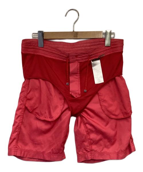 LOUIS VUITTON（ルイ ヴィトン）LOUIS VUITTON (ルイ ヴィトン) ハーフパンツ レッド サイズ:XS（実寸値要確認）の古着・服飾アイテム