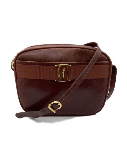 Salvatore Ferragamo（サルヴァトーレ フェラガモ）Salvatore Ferragamo (サルヴァトーレ フェラガモ) ショルダーバッグ ブラウンの古着・服飾アイテム