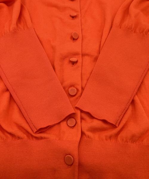 THE SHINZONE（ザ シンゾーン）THE SHINZONE (ザ シンゾーン) ICE COTTON KNIT CARDIGAN（アイスコットンニットカーディガン） オレンジ サイズ:F0の古着・服飾アイテム