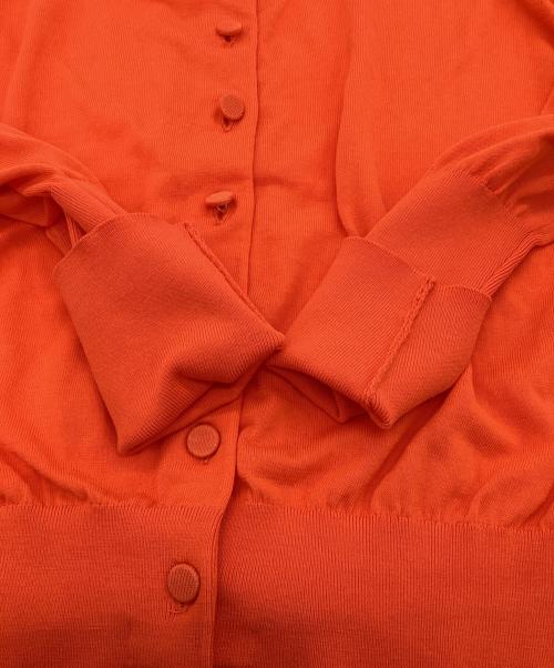 THE SHINZONE（ザ シンゾーン）THE SHINZONE (ザ シンゾーン) ICE COTTON KNIT CARDIGAN（アイスコットンニットカーディガン） オレンジ サイズ:F0の古着・服飾アイテム