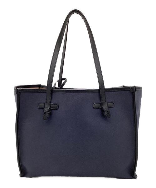 GIANNI CHIARINI（ジャンニ キアリーニ）GIANNI CHIARINI (ジャンニ キアリーニ) マルチェッラ M トートバッグ ネイビーの古着・服飾アイテム