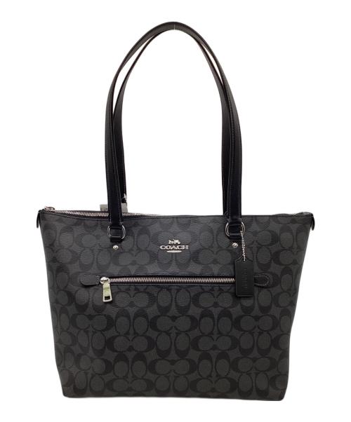 COACH（コーチ）COACH (コーチ) シグネチャー トートバッグ ブラックの古着・服飾アイテム