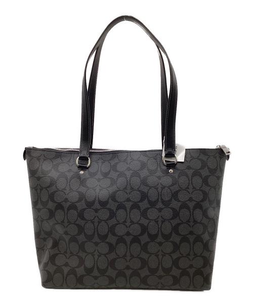 COACH（コーチ）COACH (コーチ) シグネチャー トートバッグ ブラックの古着・服飾アイテム