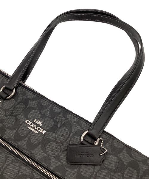 COACH（コーチ）COACH (コーチ) シグネチャー トートバッグ ブラックの古着・服飾アイテム