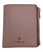 FURLAフルラ）の古着「CAMELIA S COMPACT BIFOLD SLIM 2つ折り財布」｜ピンク
