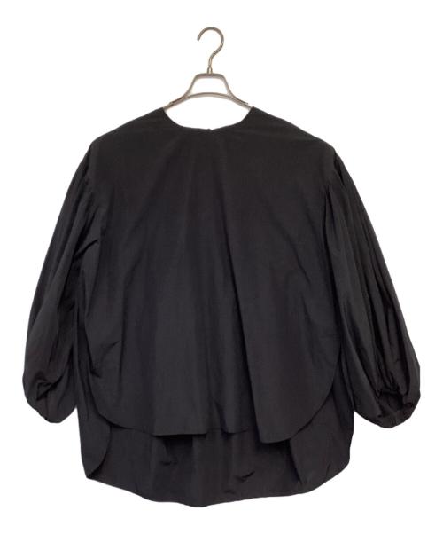 LE PHIL（ル フィル）LE PHIL (ル フィル) タイプライターギャザーブラウス ブラック サイズ:Fの古着・服飾アイテム
