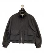 TODAYFULトゥデイフル）の古着「Standcollar Zip Blouson（スタンドカラー ジップ ブルゾン）」｜ブラック