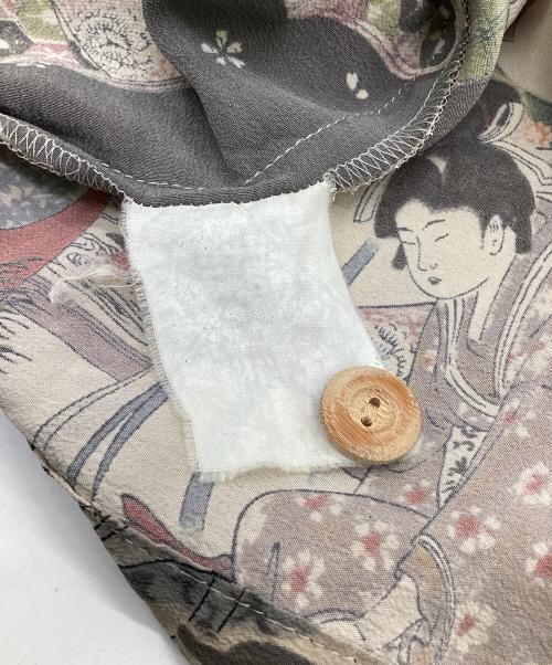 KAMEHAMEHA（カメハメハ）KAMEHAMEHA (カメハメハ) UTAMARO'S BEAUTY アロハシャツ ベージュ サイズ:Mの古着・服飾アイテム