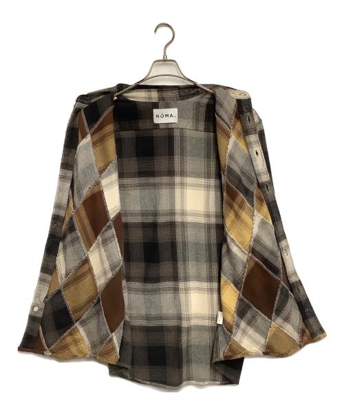 NOMA t.d.（ノーマティーディー）NOMA t.d. (ノーマティーディー) N Ombre Plaid Diamond Shirt グレー×ブラック サイズ:3の古着・服飾アイテム