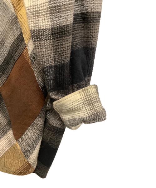 NOMA t.d.（ノーマティーディー）NOMA t.d. (ノーマティーディー) N Ombre Plaid Diamond Shirt グレー×ブラック サイズ:3の古着・服飾アイテム