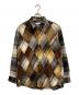NOMA t.d.（ノーマティーディー）の古着「N Ombre Plaid Diamond Shirt」｜グレー×ブラック