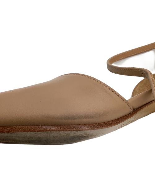 Maison Margiela（メゾンマルジェラ）Maison Margiela (メゾンマルジェラ) Tabi（タビ）アンクルストラップサンダル ブラウン サイズ:35.5の古着・服飾アイテム
