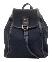GUCCI（グッチ）の古着「GGキャンバス リュック」｜ネイビー