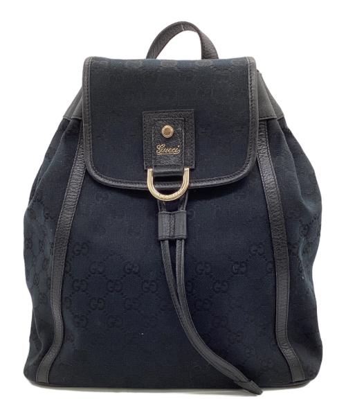 GUCCI（グッチ）GUCCI (グッチ) GGキャンバス リュック ネイビーの古着・服飾アイテム