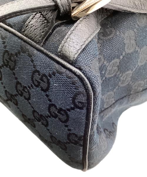 GUCCI（グッチ）GUCCI (グッチ) GGキャンバス リュック ネイビーの古着・服飾アイテム