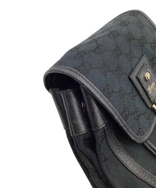 GUCCI（グッチ）GUCCI (グッチ) GGキャンバス リュック ネイビーの古着・服飾アイテム