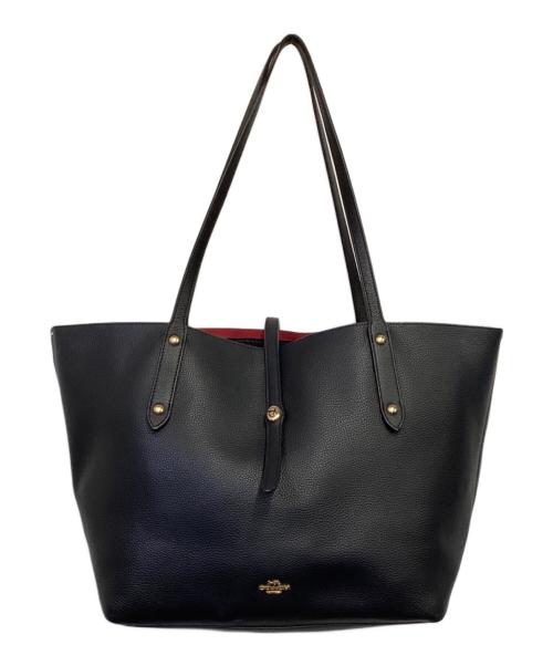 COACH（コーチ）COACH (コーチ) Market Tote（マーケット トート）トートバッグ ブラックの古着・服飾アイテム