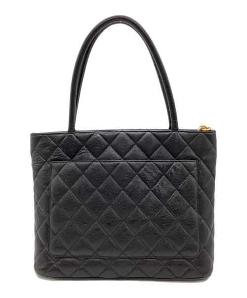 CHANEL（シャネル）CHANEL (シャネル) 復刻 マトラッセ キャビアスキン トートバッグ ブラックの古着・服飾アイテム