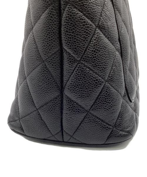CHANEL（シャネル）CHANEL (シャネル) 復刻 マトラッセ キャビアスキン トートバッグ ブラックの古着・服飾アイテム