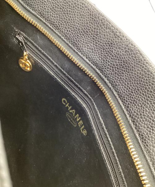 CHANEL（シャネル）CHANEL (シャネル) 復刻 マトラッセ キャビアスキン トートバッグ ブラックの古着・服飾アイテム