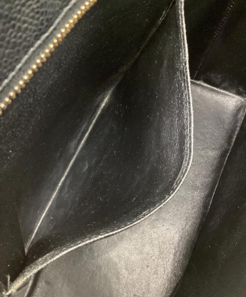 CHANEL（シャネル）CHANEL (シャネル) 復刻 マトラッセ キャビアスキン トートバッグ ブラックの古着・服飾アイテム