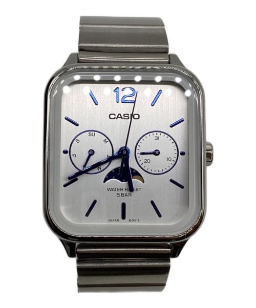 CASIO（カシオ）CASIO (カシオ) スタンダード ムーンフェイズ 腕時計 ホワイトの古着・服飾アイテム