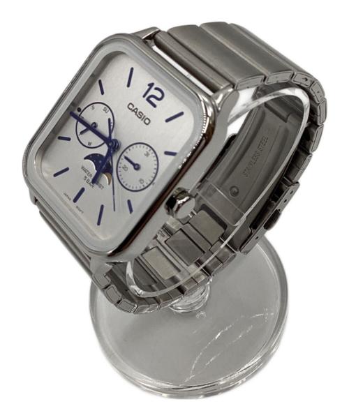 CASIO（カシオ）CASIO (カシオ) スタンダード ムーンフェイズ 腕時計 ホワイトの古着・服飾アイテム