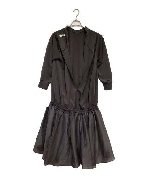 ADORE（アドーア）ADORE (アドーア) パウダリーダンボールワンピース グレー サイズ:38の古着・服飾アイテム