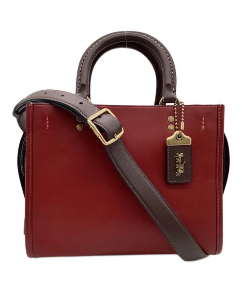COACH（コーチ）COACH (コーチ) ローグ25 3WAYバッグ レッドの古着・服飾アイテム