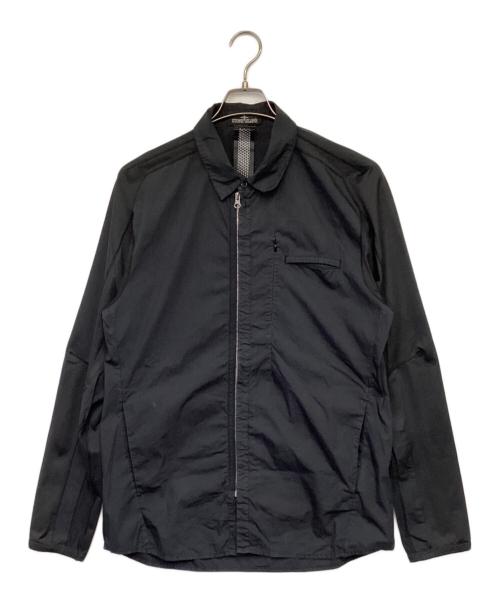 STONE ISLAND SHADOW PROJECT（ストーンアイランド シャドウプロジェクト）STONE ISLAND SHADOW PROJECT (ストーンアイランド シャドウプロジェクト) Zipped Shirt（ジップ シャツ） ブラック サイズ:Lの古着・服飾アイテム