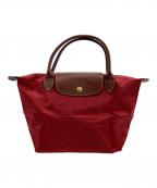 LONGCHAMPロンシャン）の古着「ル プリアージュ ハンドバッグS」｜レッド