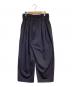 mizuiro-ind (ミズイロインド) high waist tuck pants（ハイウェスト タック パンツ） ネイビー サイズ:-：8000円