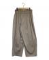 mizuiro-ind (ミズイロインド) URBAN RESEARCH DOORS (アーバンリサーチドアーズ) high waist tuck pants（ハイウェスト タック パンツ） ライトグレー サイズ:-：8000円