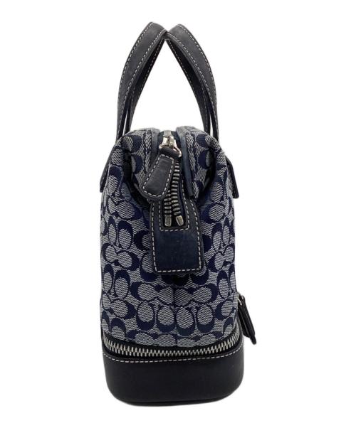 COACH（コーチ）COACH (コーチ) シグネチャー コスメバッグ ネイビーの古着・服飾アイテム