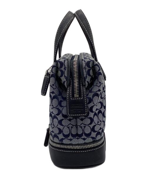COACH（コーチ）COACH (コーチ) シグネチャー コスメバッグ ネイビーの古着・服飾アイテム