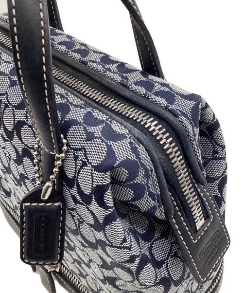 COACH（コーチ）COACH (コーチ) シグネチャー コスメバッグ ネイビーの古着・服飾アイテム