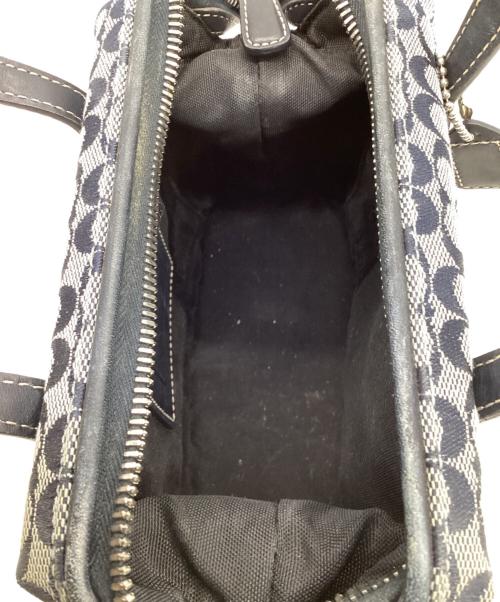 COACH（コーチ）COACH (コーチ) シグネチャー コスメバッグ ネイビーの古着・服飾アイテム