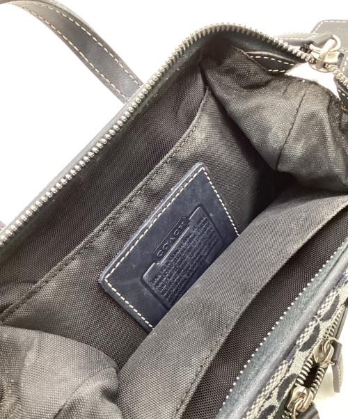 COACH（コーチ）COACH (コーチ) シグネチャー コスメバッグ ネイビーの古着・服飾アイテム