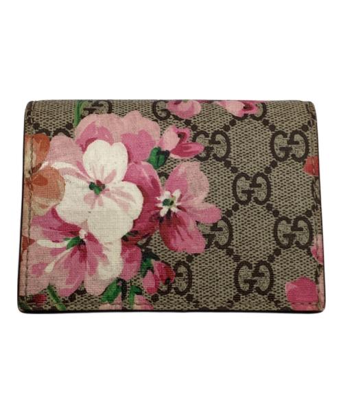 GUCCI（グッチ）GUCCI (グッチ) GGブルームス コンパクトウォレット ベージュの古着・服飾アイテム