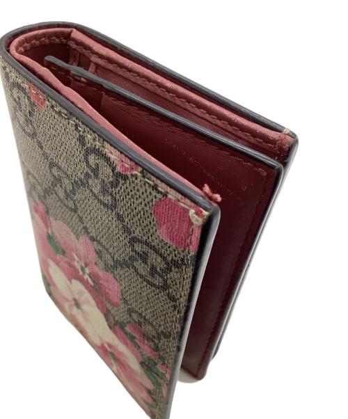GUCCI（グッチ）GUCCI (グッチ) GGブルームス コンパクトウォレット ベージュの古着・服飾アイテム