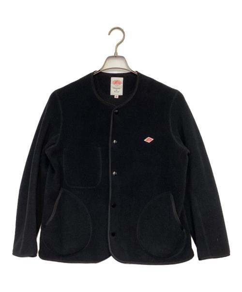 DANTON（ダントン）DANTON (ダントン) FLEECE COLLARLESS JACKET（フリース カラーレス ジャケット） ブラック サイズ:36の古着・服飾アイテム